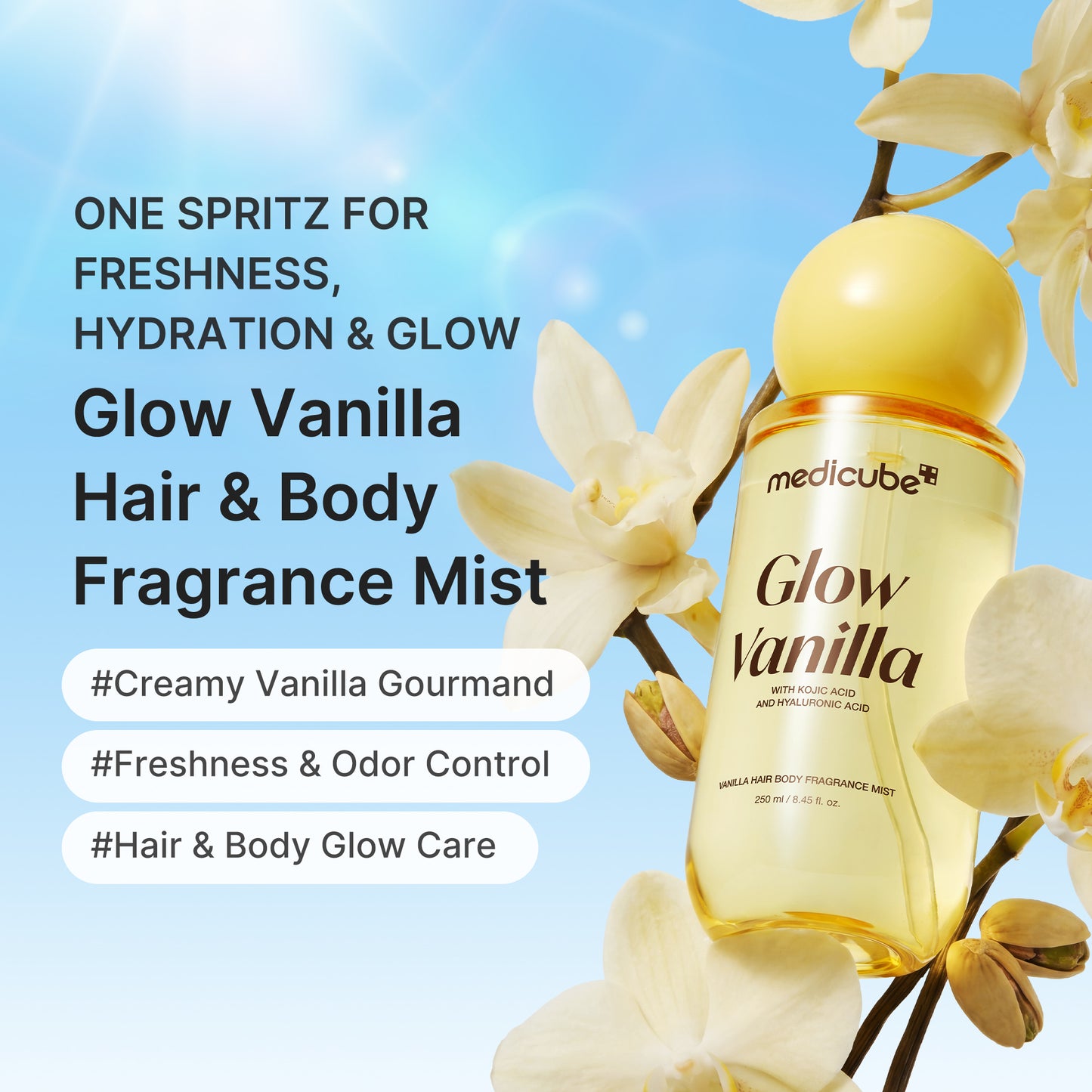 Glow Vanilla Hair & Body Fragrance Mist - medicube.us