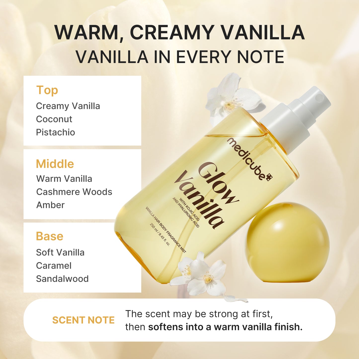 Glow Vanilla Hair & Body Fragrance Mist - medicube.us