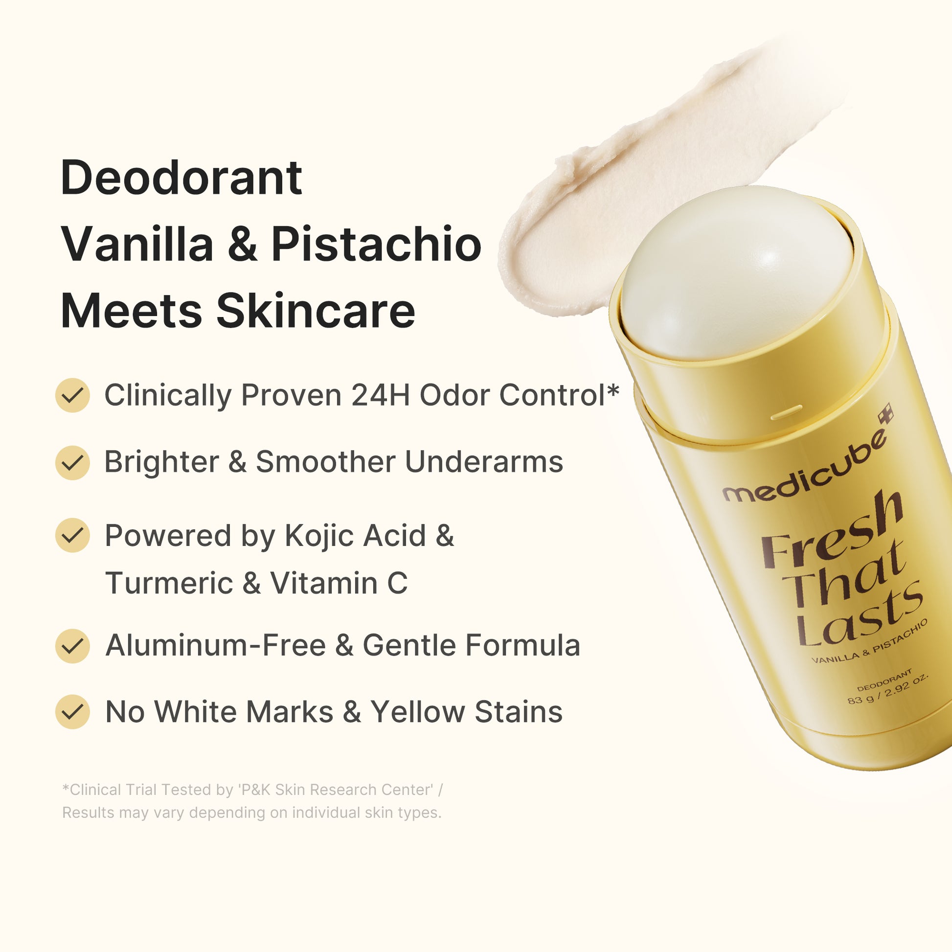 Kojic Acid Brightening Deodorant (Vanilla & Pistachio) - medicube.us