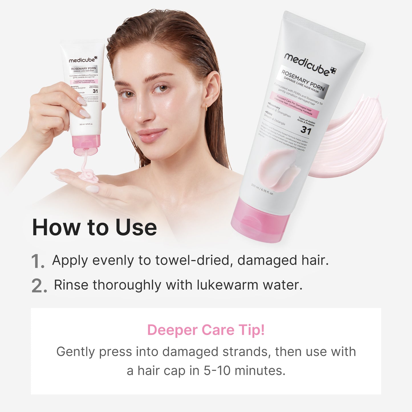 Rosemary PDRN Damage Care Hair Mask - medicube.us