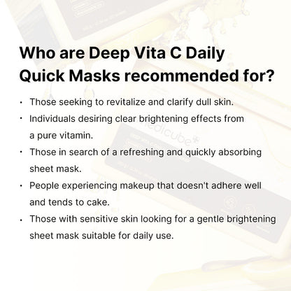 [Subscr.] Deep Vita C Daily Quick Masks - medicube.us