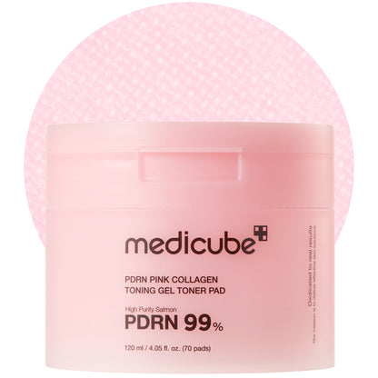 PDRN Pink Collagen Gel Toner Pad - medicube.us
