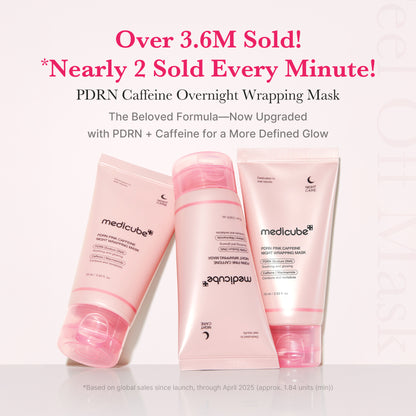 PDRN Pink Caffeine Overnight Wrapping Mask - medicube.us