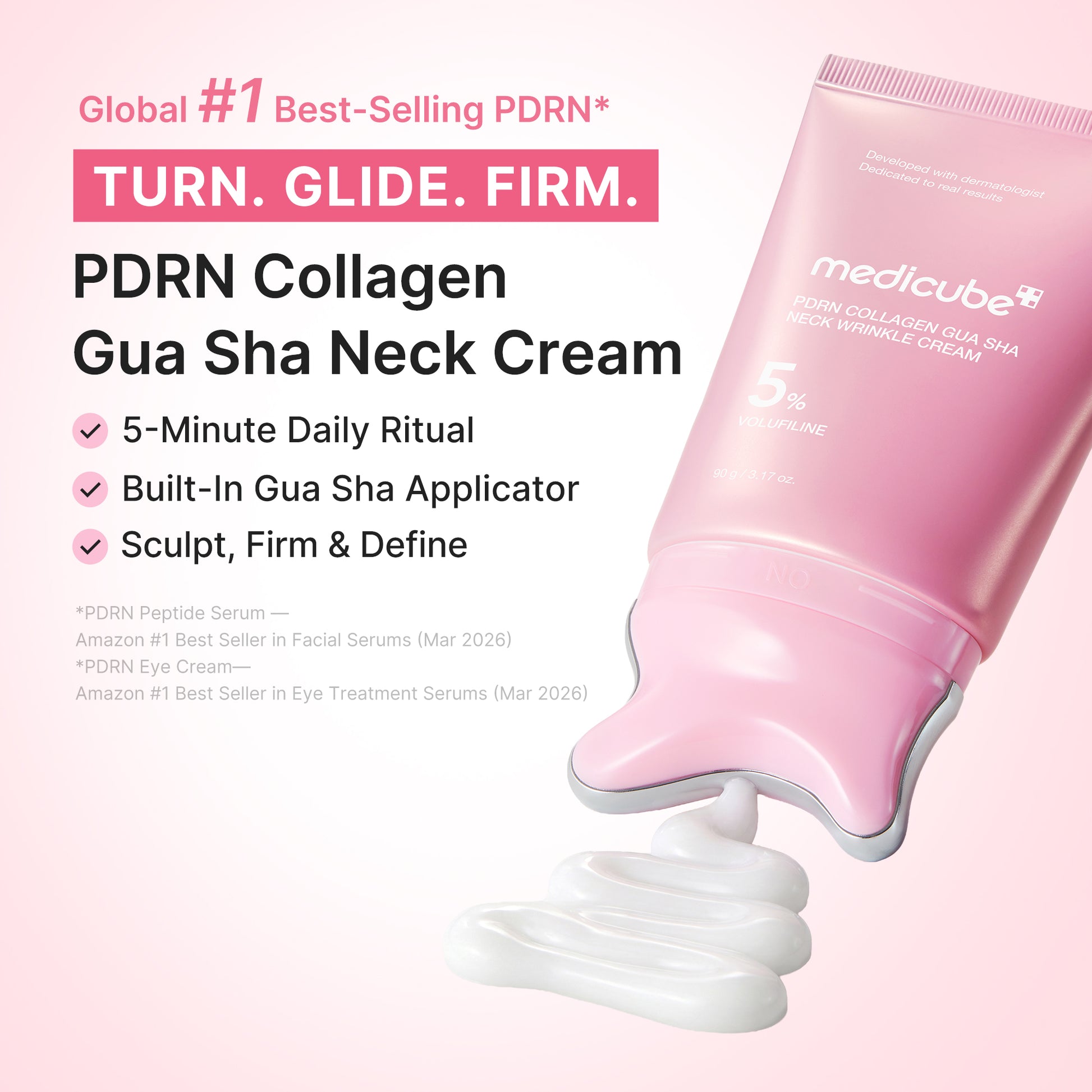PDRN Collagen Gua Sha Neck Wrinkle Cream - medicube.us