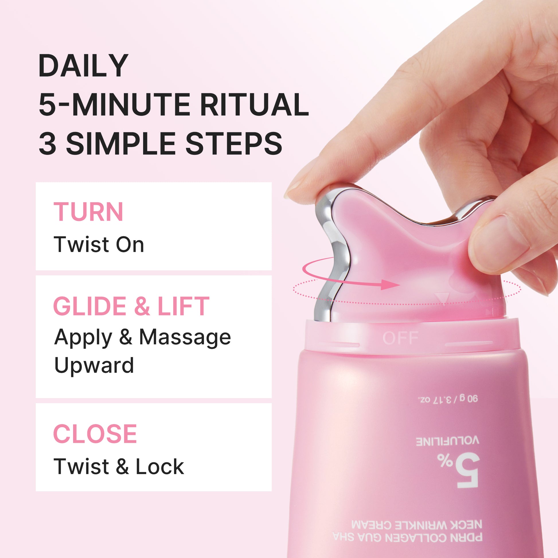PDRN Collagen Gua Sha Neck Wrinkle Cream - medicube.us