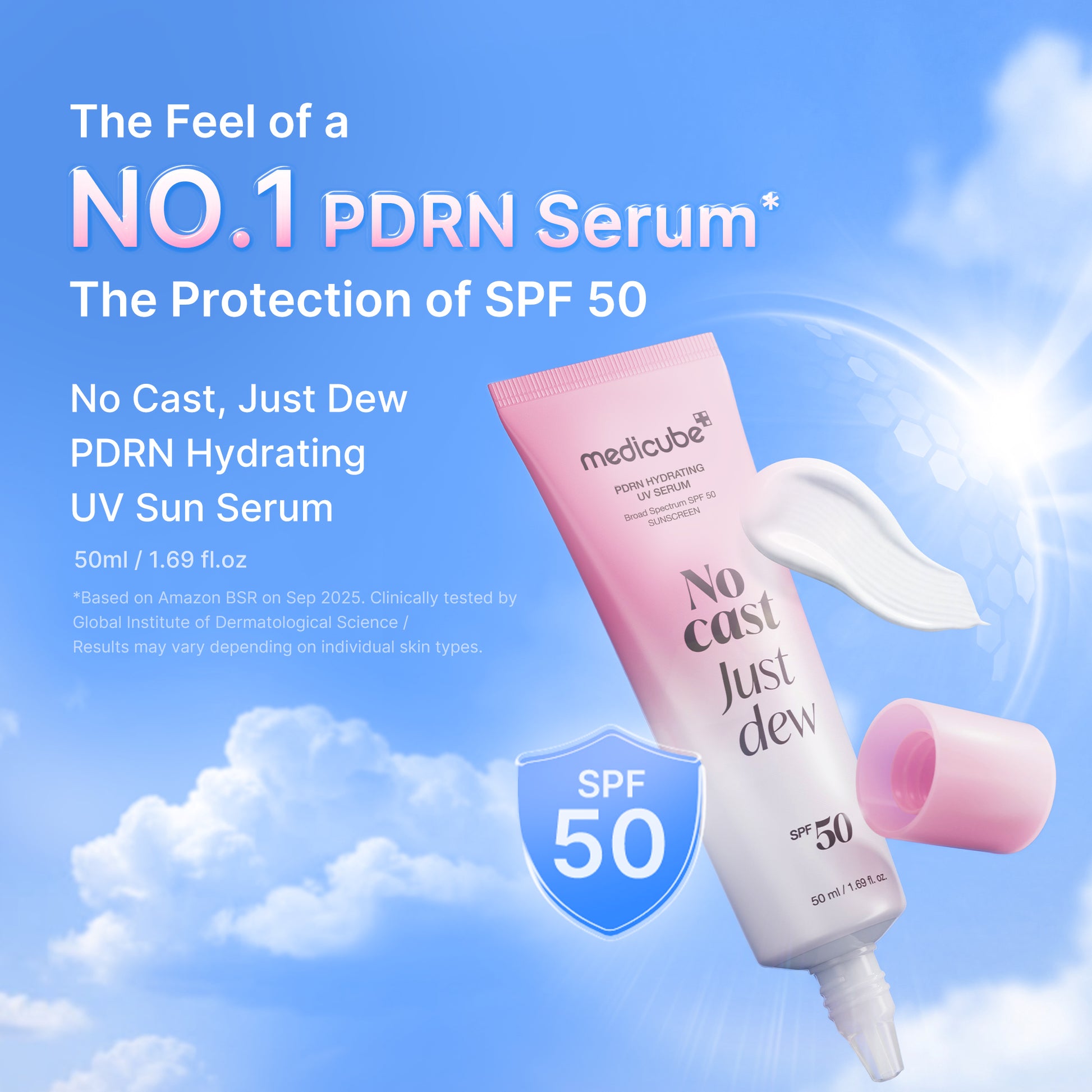 PDRN Hydrating UV Sun Serum - medicube.us