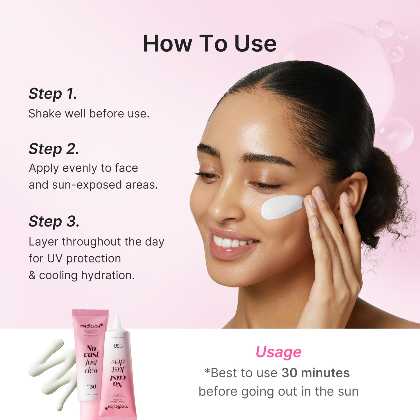 PDRN Hydrating UV Sun Serum - medicube.us